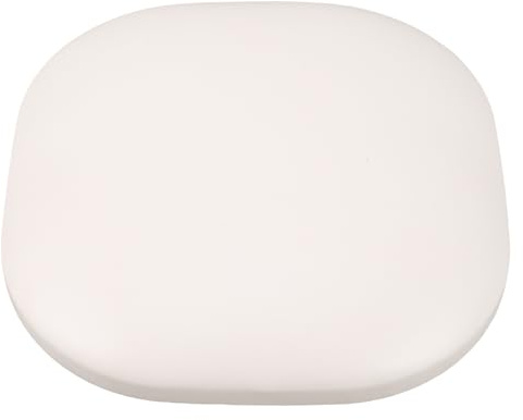LALADEFIEE Repose-Coude pour Manucure en Similicuir Blanc Brillant, Coussin Ergonomique 16X16X2,5 CM, Coussin pour Accoudoir de Salon de Beauté, Oreiller Doux et Facile à Nettoyer pour Nail