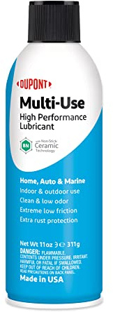 DuPont Multi-Use Lubricant Aerosol Spray with Corrosion Protection – Long-Lasting Wet-Style Formula for General Purpose Applications, Highly Water Resistant, 11 oz Can