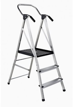 MEDOSAN Sicherheitsleiter | 3stufig | Haushaltshelfer | 5 Jahre Garantie | belastbar bis 150kg