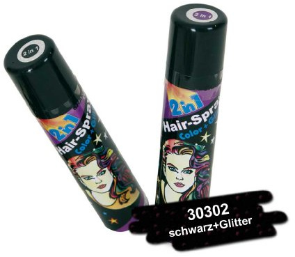 Déguisement 30302 Hair Spray 2 en 1 Noir, Glitter neuf/emballage d'origine