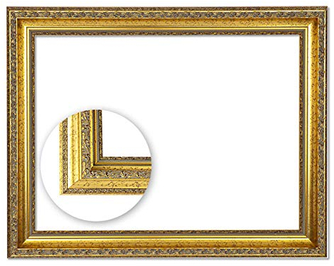 Barockrahmen, Goldrahmen 986 ORO 50x70 cm aufwendig verzierter Leerrahmen