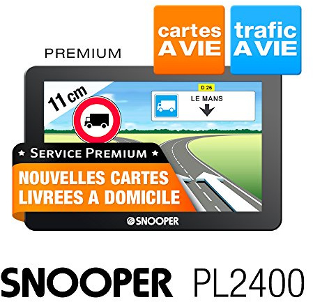 Snooper PL 2400 GPS Eléments Dédiés à la Navigation Embarquée Europe Fixe, 16:9