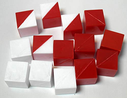 14 Kunststoffeimer (6 rot, 4 weiß, 4 rot/weiß)