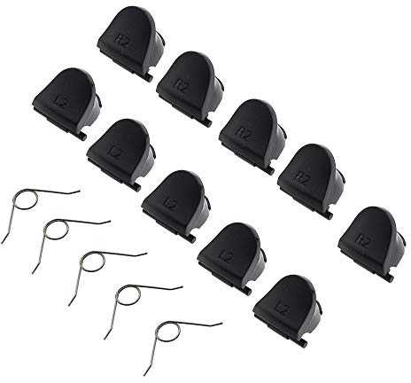 DollaTek 5 Paires L2 R2 Triggering Gâchette Boutons de Contrôleur Pièces de Rechange pour PS4 Contrôleur
