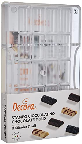 Decora 0050115 Cylinder Chocolate Mould 20 Cavities 33X16X8Hmm 200X120X22Mm