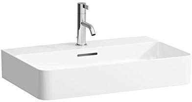 Laufen VAL Aufsatzwaschtisch, ohne Hahnloch, ohne Überlauf, US geschl. 600x420, weiß, Farbe: Weiß mit LCC