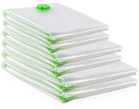 Opaza Vacuum Storage Bags, 6 Pack(2 Jumbo+2 Large+2 Medium) Airtight Space Saver Compression Bags for Clothes,Duvets,Bedding