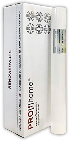 Profhome Renoviervlies 165g 399-165-X Malervlies Reparaturvlies Anstrich-Vlies glatte Vliestapete zum Überstreichen FSC® MIX CREDIT Nr. TSUD-COC-001718-KR, 399-165-X:399-165-6/6 x 25m x 1m = 150m2