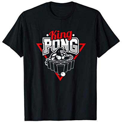 Herren King Pong Bierpong Bier Party Feier Trinkspiel Biertrinker T-Shirt