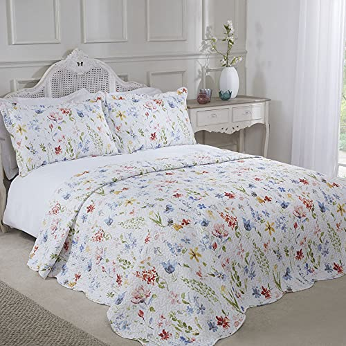 Emma Barclay Spring - Quilted Patchwork Bedspread Set - Single