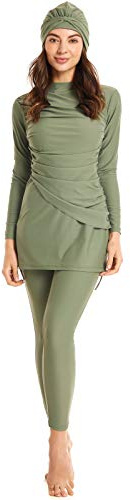 seafanny Donne 3 Pezzi Costume da Bagno Musulmano Full Cover Hijab Burkini Modesto Costume da Bagno