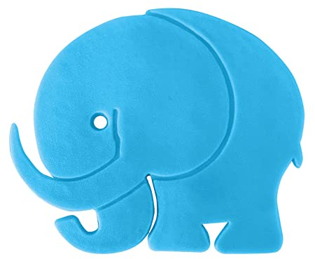 ARREGUI Klistermärke sugkopp badkar golv | halkfri dyna | 6 stycken | blå elefant | silikon, liten, 6