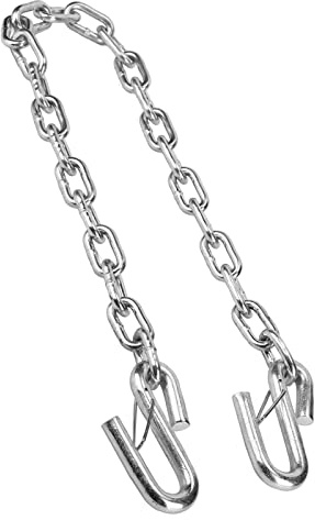 Akozon Trailer Chain Trailer Safety Cable Trailers Safety Chain Hook with Double Spring Clip Hooks Trailering Brake Wire for Trailers RV 3500lbs Towing Wire Ropes