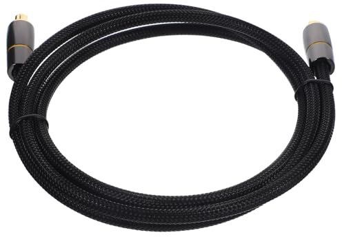 Veemoon 1.5m Cavo Ottico Digitale Maschio-maschio Per Audio Home Theater Connettori Resistenti e Design Per Esperienza Sonora Immersiva