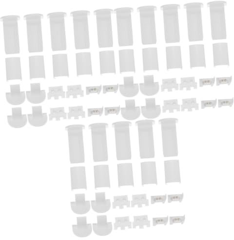 Cabilock 96 STK Vertikaljalousienteile horizontale Jalousiehalterungen Plissee-Laschen Fensterjalousie Zubehör Fensterdekoration Zubehör Gardinenstange Etiketten Ersatzteile für Jalousien