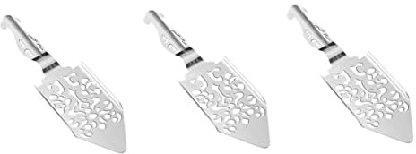 Amosfun 3pcs Stainless Steel Absinthe Spoon Fine Mesh Strainer Food Filter for Absinthe Dripper