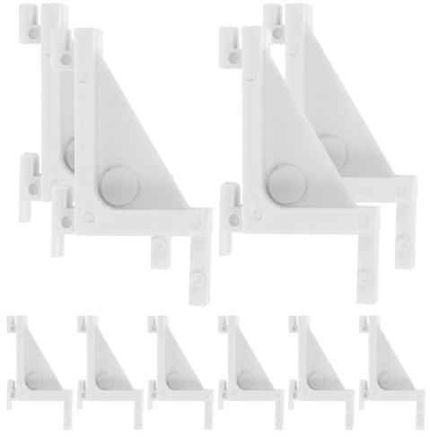 CLISPEED 10 Pcs Fridge Shelves Clips Freezer Cooler Support Replacement Freezer Shelf Support Bracket for Refrigerator Cooler Fridge Shelves Kitchen