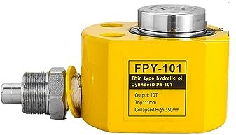 YQVEOT Wagenheber, 5T/10T/20T/30T/50T Ultradünner tragbarer hydraulischer Hebeheber, geteilter hydraulischer Booster-Hydrozylinder für Autoreparatur(10T)