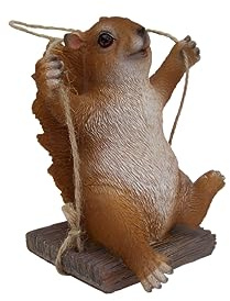Gwenys Haus Dekofigur Eichhörnchen auf Schaukel