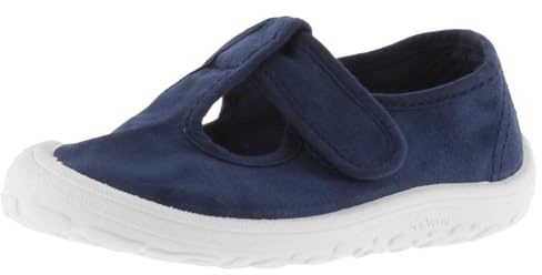 victoria Sandali Unisex Rispettosi Barefoot Bosco Tela Tinta Drec & Chiusura A Strappo 1370108 per Bambini Marino 25