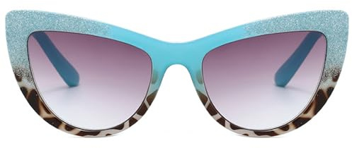 ALKAHE Katzenauge Lesebrille mit Sonnenschutz Grau Linse - Mode Bunt Rahmen Sonnenlesebrille Getönte Sonnen Lesehilfe Sehhilfe für Damen
