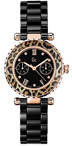 R.gc Diver chic chp.ros Damen Uhr analog Schweizer Quarzwerk mit Keramik Armband X35016L2S