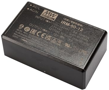 Single Output AC-DC Encapsulated Power Supply PCB mounting Style, 12V 5A 60W