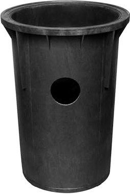 Jackel Premium Sewage Basin SF30PR, 18 x 30, 30 Gallons, Polyethylene Structural Foam, Gas & Odor Tight, Modern, Black, Aquarium Basin