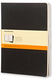 Moleskine Notizheft Cahier XL 19x25cm VE=3 Stück liniert schwarz.