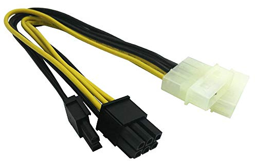 COMeap (3er-Pack 8-poliger (6 + 2) PCI Express-Stecker auf 2X Molex Netzteilkabel 23 cm (9 Zoll)