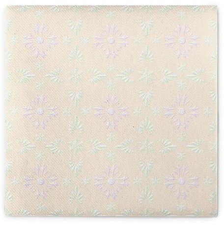 Sovie HORECA Weihnachtsserviette SCARLETT (Pastell) aus Linclass® Airlaid, Serviette stoffänhlich mit winterlichem Motiv, ideal für Weihnachtsfeiern & Adventszeit, 40x40cm, 50 Stück