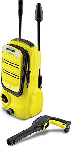 Kärcher Pressure Washer K 2 Compact, pressure: 110 bar, flow rate: 360 l/h, area performance: 20 m²/h, water filter, weight: 3.74 kg, high-pressure hose and gun, dirt blaster, spray lance
