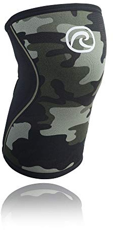 Rehband Rx Knee Sleeve - Rodillera (7 mm, talla L), color azul y negro