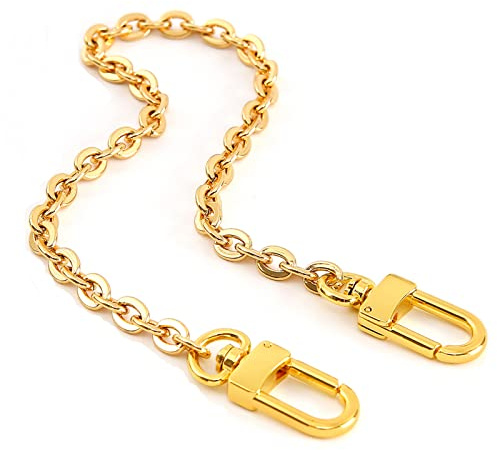 Xiazw Feine Geldbörse Kette Schulter Umhängeriemen Tasche Zubehör Charm Dekoration (Gelbes Gold, 66 cm)