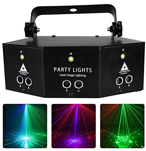 9-Eyes LED RGB Licht DJ Projektor Disco Bühnenbeleuchtung Lichteffekt DMX Effektstrahler Party Bar Geburtstag