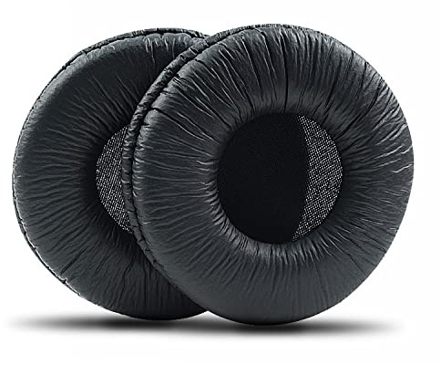 MDR-V55 Ersatz-Ohrpolster für Proteinfalten aus Polyurethan, kompatibel mit Sony MDR-V55 V500DJ, Somic E95, MDR-V500 Kopfhörern (schwarz)