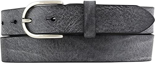 BELTINGER Kinder-Gürtel aus weichem Vollrindleder Vintage-Look 3 cm | Ledergürtel für Mädchen 30mm | Schmaler Gürtel Used-Look