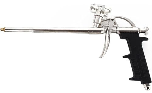Holdfiturn Foam Gun Professional Foaming Gun Metal PU Heavy Duty Expanding Foam Gun for Caulking Filling Sealing Home Office