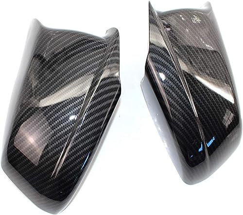 SUKORI Auto Seitenspiegel Abdeckungen für BMW F10 5-Series 2011-2013 Pre-LCI,Staubdicht Seite Flügel Spiegel Kappen Ersatz Rückspiegel Abdeckung,B-1 Pair Carbon Pattern
