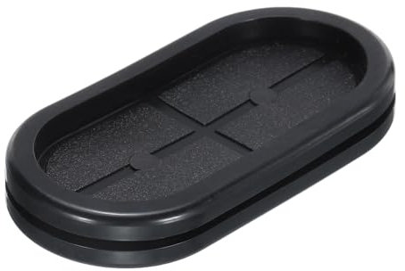 sourcing map Rubber Grommet Mount Size 85 x 38 mm Oval Double-Sided for Wire Seal Protection 4pcs