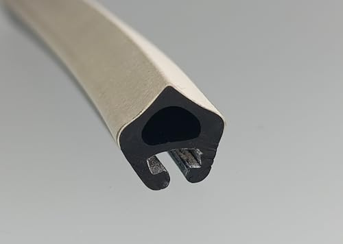 Pilzdichtung P-3 untere Ersatzdichtung für Stegplatten-Profile Gewächshaus Carport frei von Weichmachern (45 m Rolle)