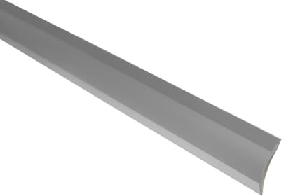 Anpassungsprofil SILBER, selbstklebend Höhenausgleich 0-11 mm Höhenausgleichsprofil, 1 Meter, Breite 38 mm, Nahtdeckprofil Übergangsprofil Dehnungsfugenprofil (Silber, B: 38mm selbstklebend)