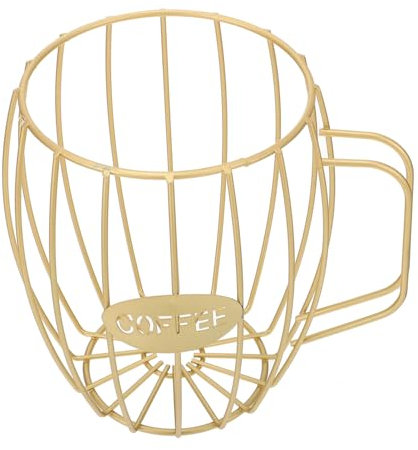 Amosfun -organizzatore Di Capsule Durevole Porta Cialde Porta Snack Porta Caffè Robusto Cestino in Ferro Per Cucina Bar E Salone