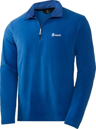 Reusch Fleeceshirt mit Zipper, leichtes-Longsleeve für Damen und Herren, Zip-Shirt aus ultraleichtem Stoff, warmes Funktionsshirt, ideal für Outdoor-Sport, Gr. L