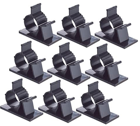 Angoily 100stücke Kabelclips Selbstklebend Für Tischkabelmanagement Kabelorganisator Mit Klemmen Kabelklemmen Zur Einfachen Befestigung Oberflächen Geeignet Für Netzwerkkabel Mauskabel Tas