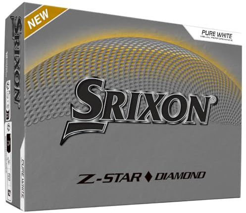 Srixon Z-STAR DIAMOND 3 - Pelota de Golf de Alto Rendimiento | Máxima Distancia y Spin Reducido | Núcleo FastLayer DG Core 2.0 | Recubrimiento Spin Skin+ | Control Excepcional y Tacto Preciso