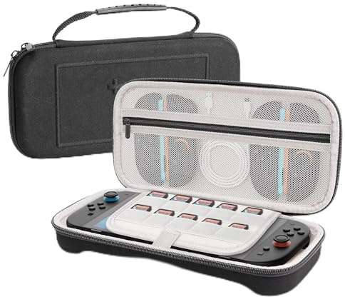 Baomaeyea Borsa per Console Switch2, Guscio Rigido Portatile Antiurto | Compatibile con Switch 2 e fino a 10 Cartucce di Gioco, Spazio per Accessori, Leggera e Pratica, per Viaggi e Uso Quotidiano