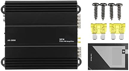 Amplificatore Auto, 2 canali 12V AS-2050 Amplificatore for auto Classe AB 2CH Potente amplificatore Car Amplificatore for auto Subwoofer