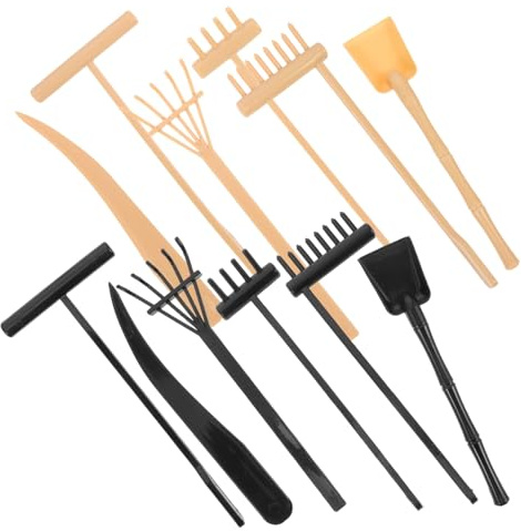 UPKOCH Zen Garden Rake for Sand Tray with Rakes Compact and Delicate Accessories for DIY Dry Landscape Sand Table Patterns and Meditation Craft Tools