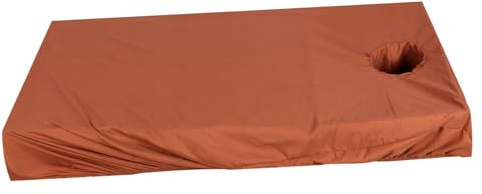 Lenzuolo da Massaggio Elastico Riutilizzabile in Poliestere Marrone | Lavabile e Traspirante, per Saloni di Bellezza e Negozi, Stile Creativo, Accessorio Spa